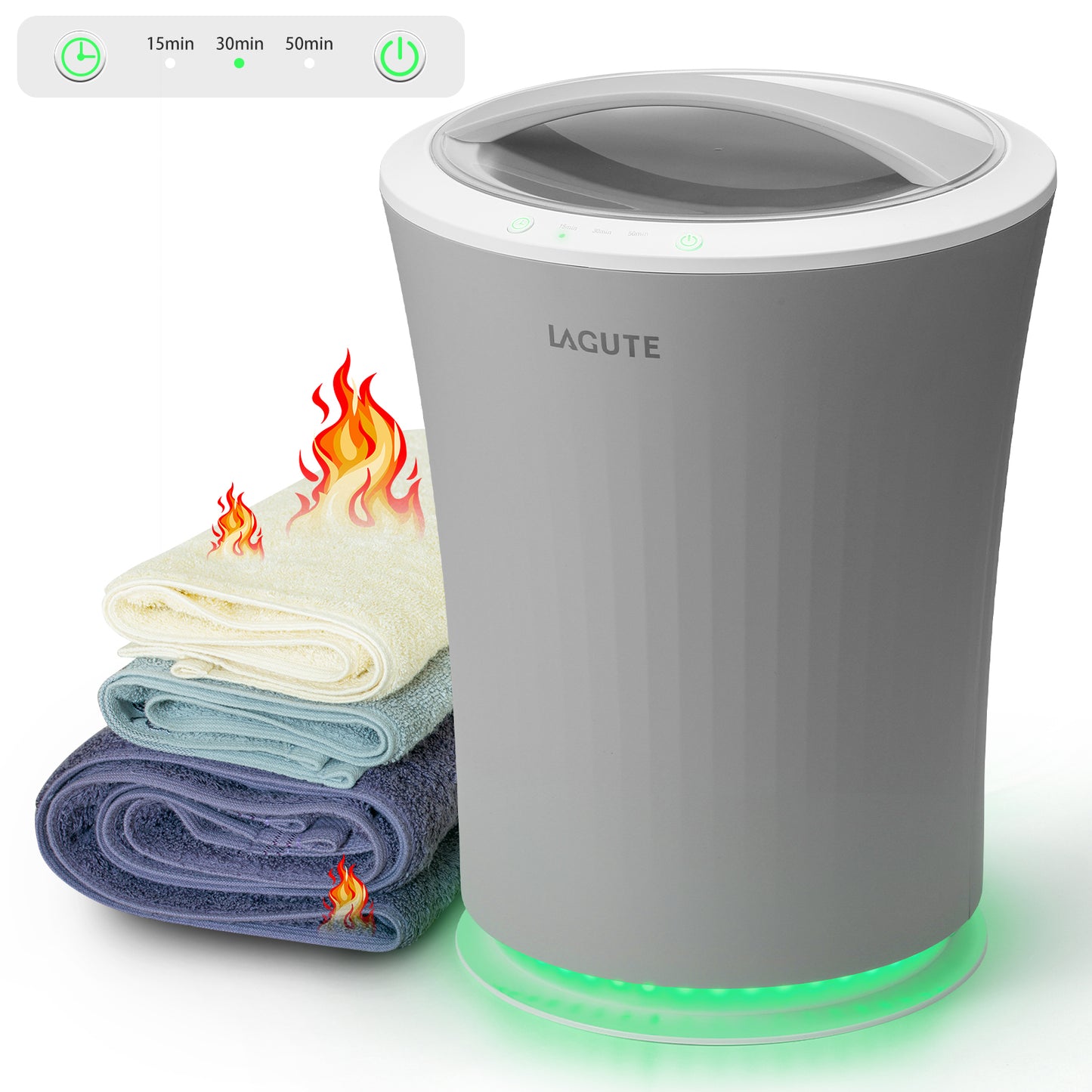 Lagute iSnug Towel Warmer, 5.3 Gal Heating Bucket for Bathrobe, Blanket