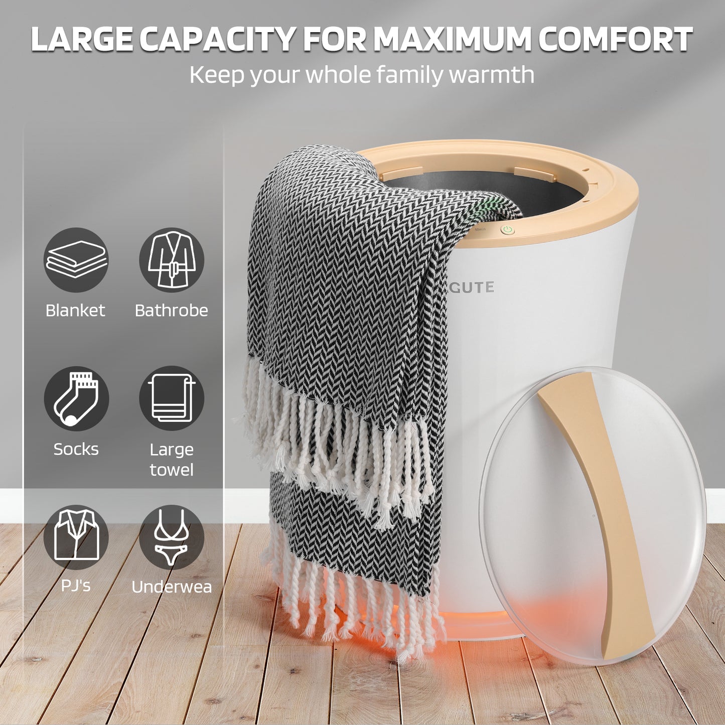 Lagute Bathroom Towel Warmers with WiFi Control
