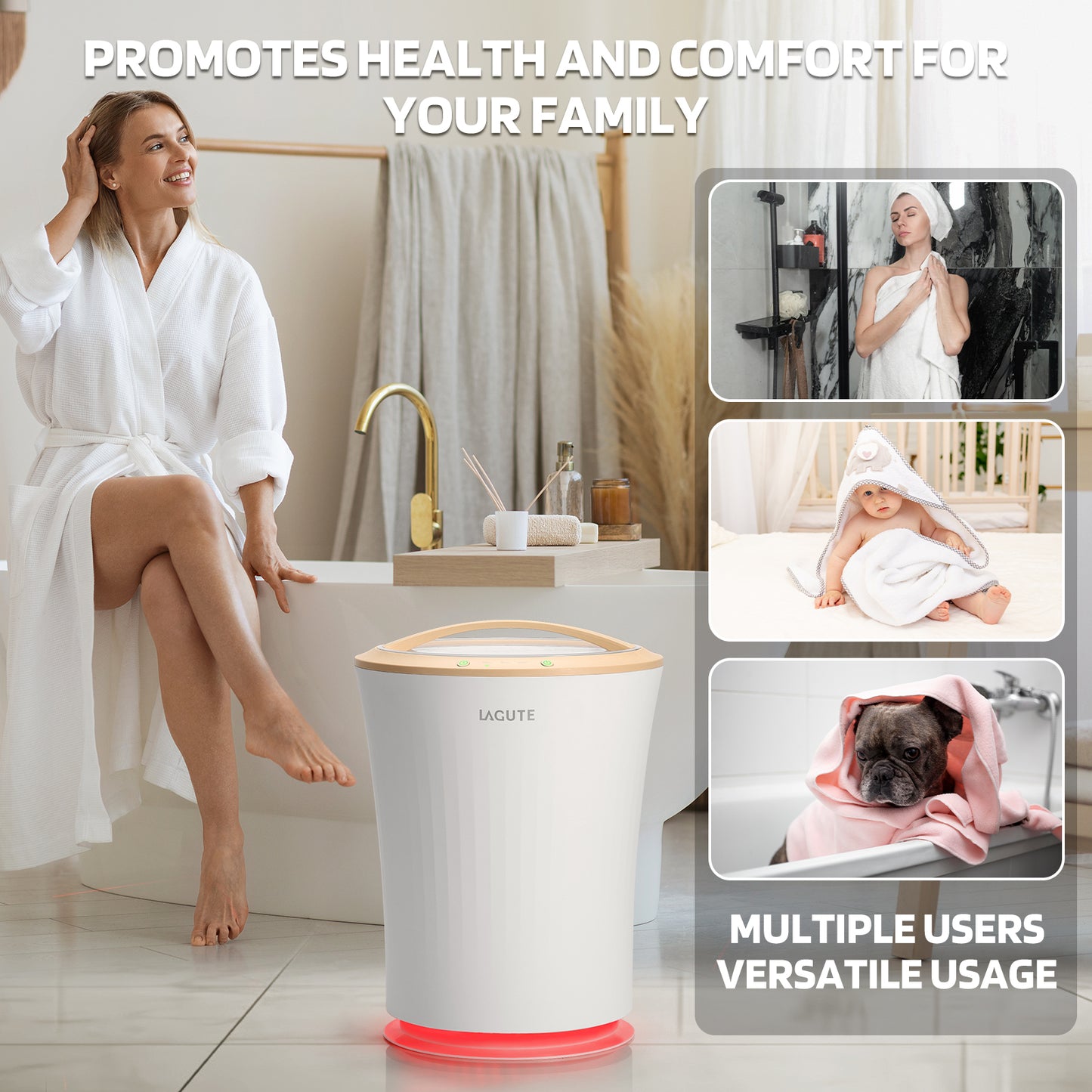 Lagute Bathroom Towel Warmers with WiFi Control