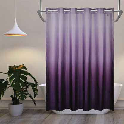 CozyHook Ombre Shower Curtain| 72Wx72L, Purple Gradient