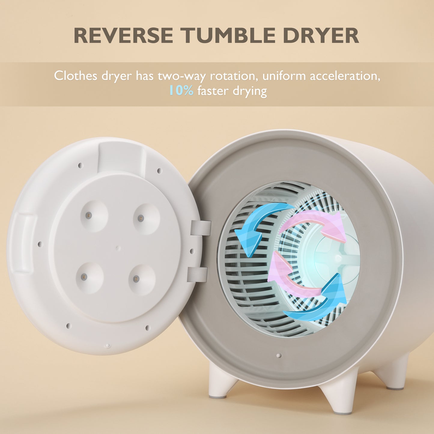 Lagute Compact Mini Electric Laundry Dryer and Clothes Underwear Warmer