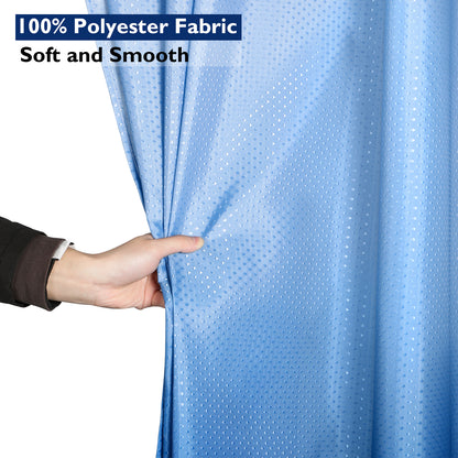 CozyHook Ombre Shower Curtain| 72Wx72L, Blue Gradient