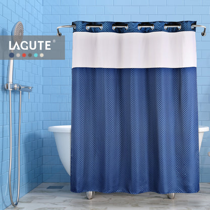 Snaphook TrueColor Shower Curtain, Navy