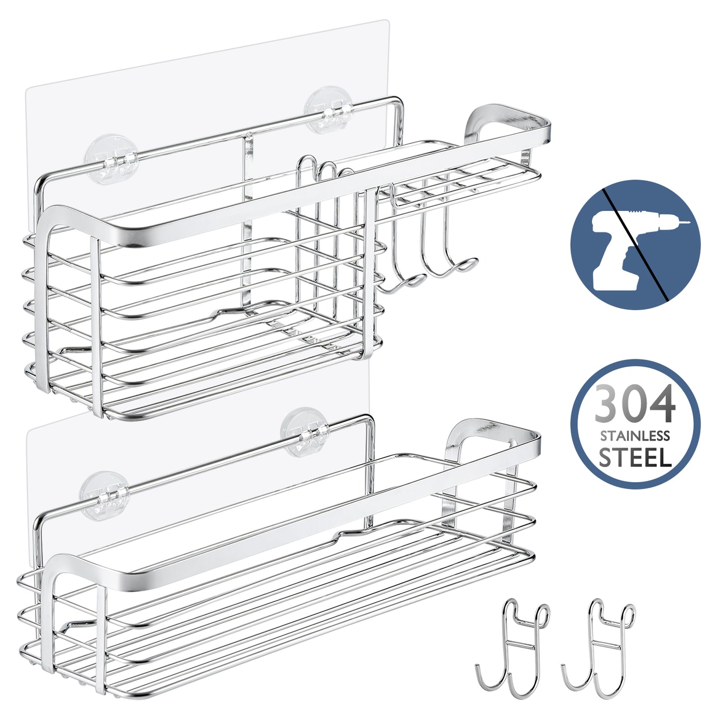 Solide 2-Pack Shower Caddy