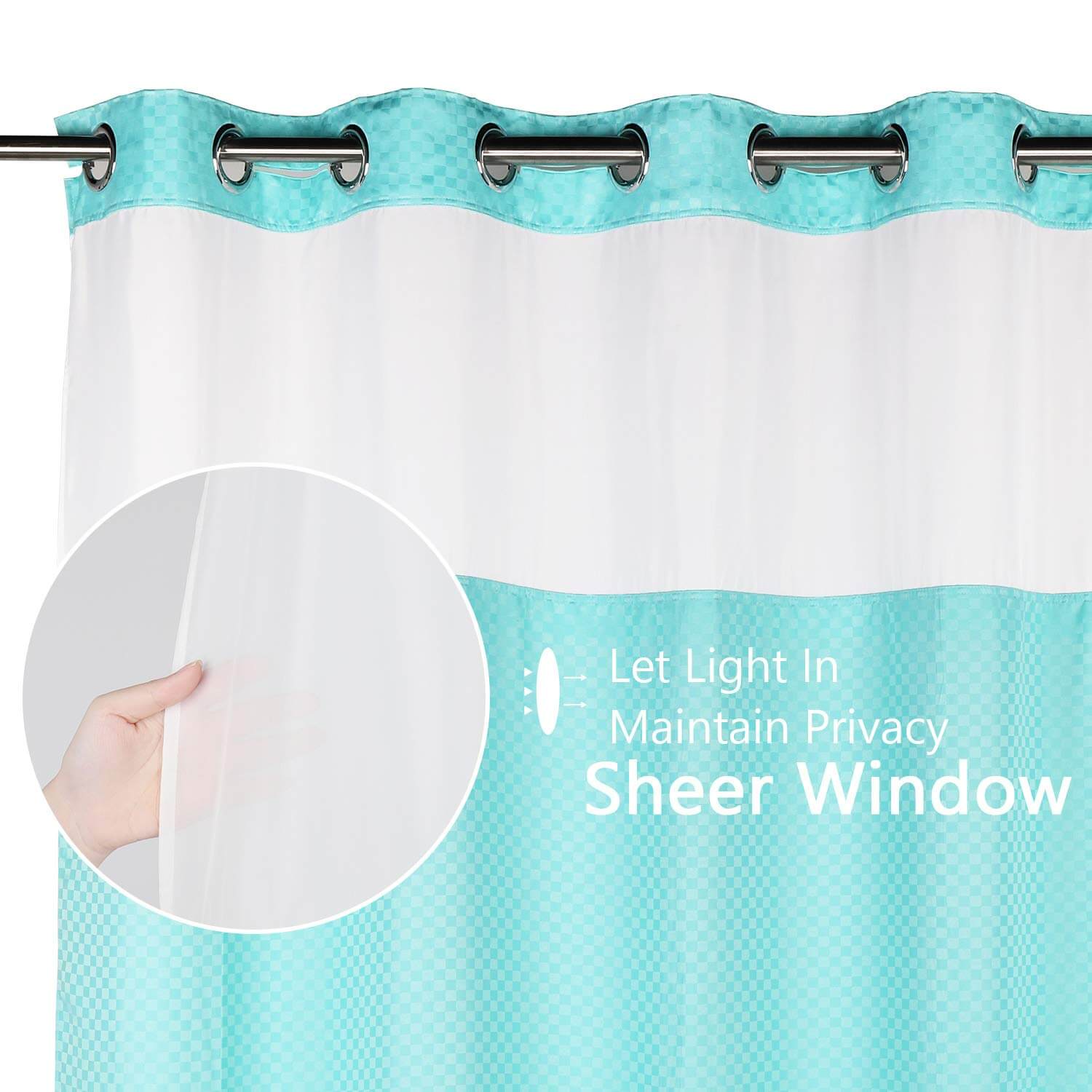 Lagute-snaphook-hookless-shower-curtain-Turquoise-4