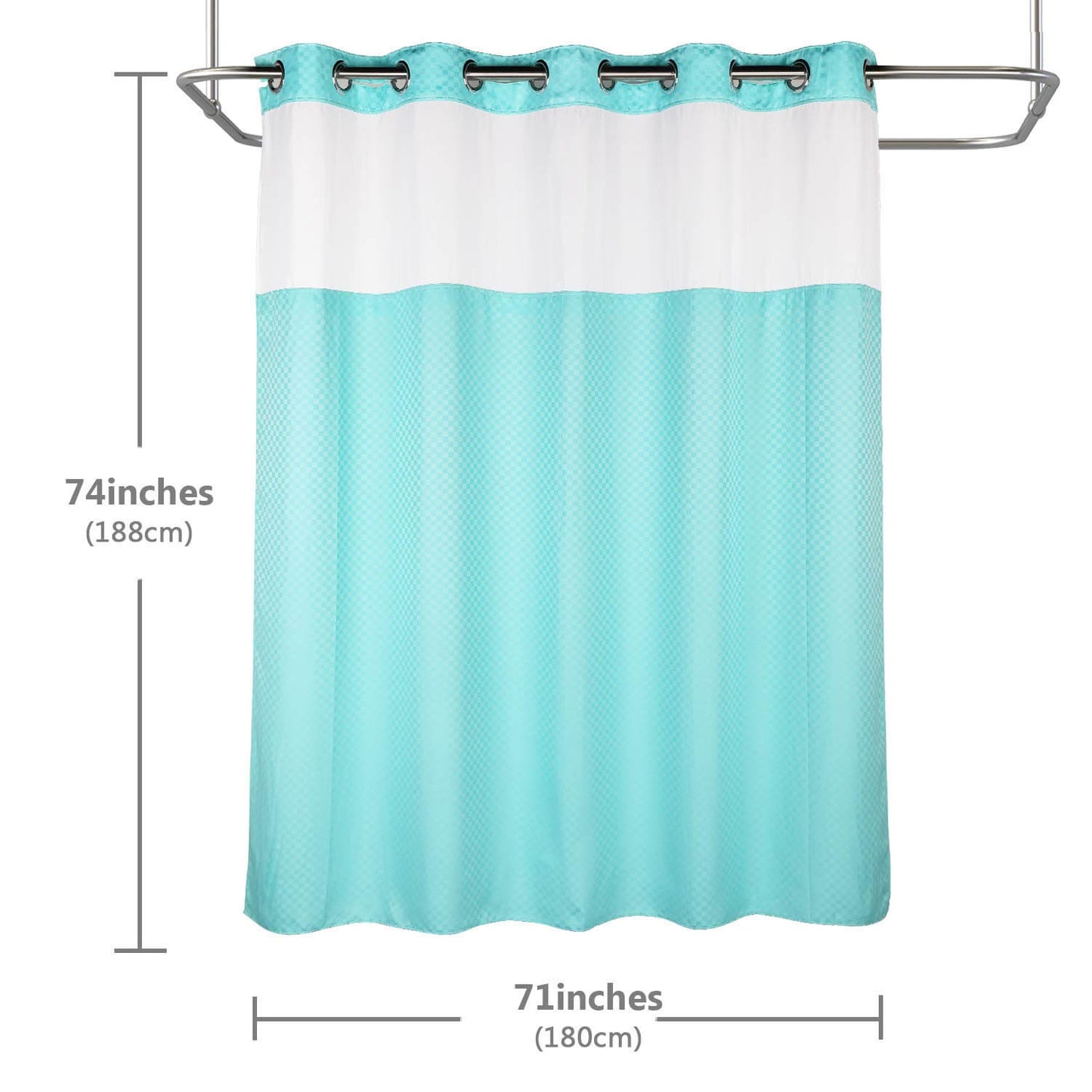 Lagute-snaphook-hookless-shower-curtain-Turquoise-6